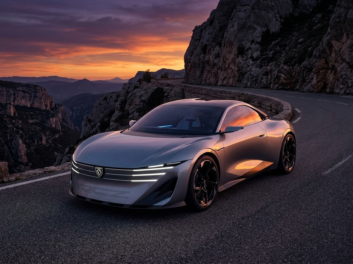 Peugeot ressuscita o RCZ como conceito elétrico com 500 cv e recarga em 10 minutos