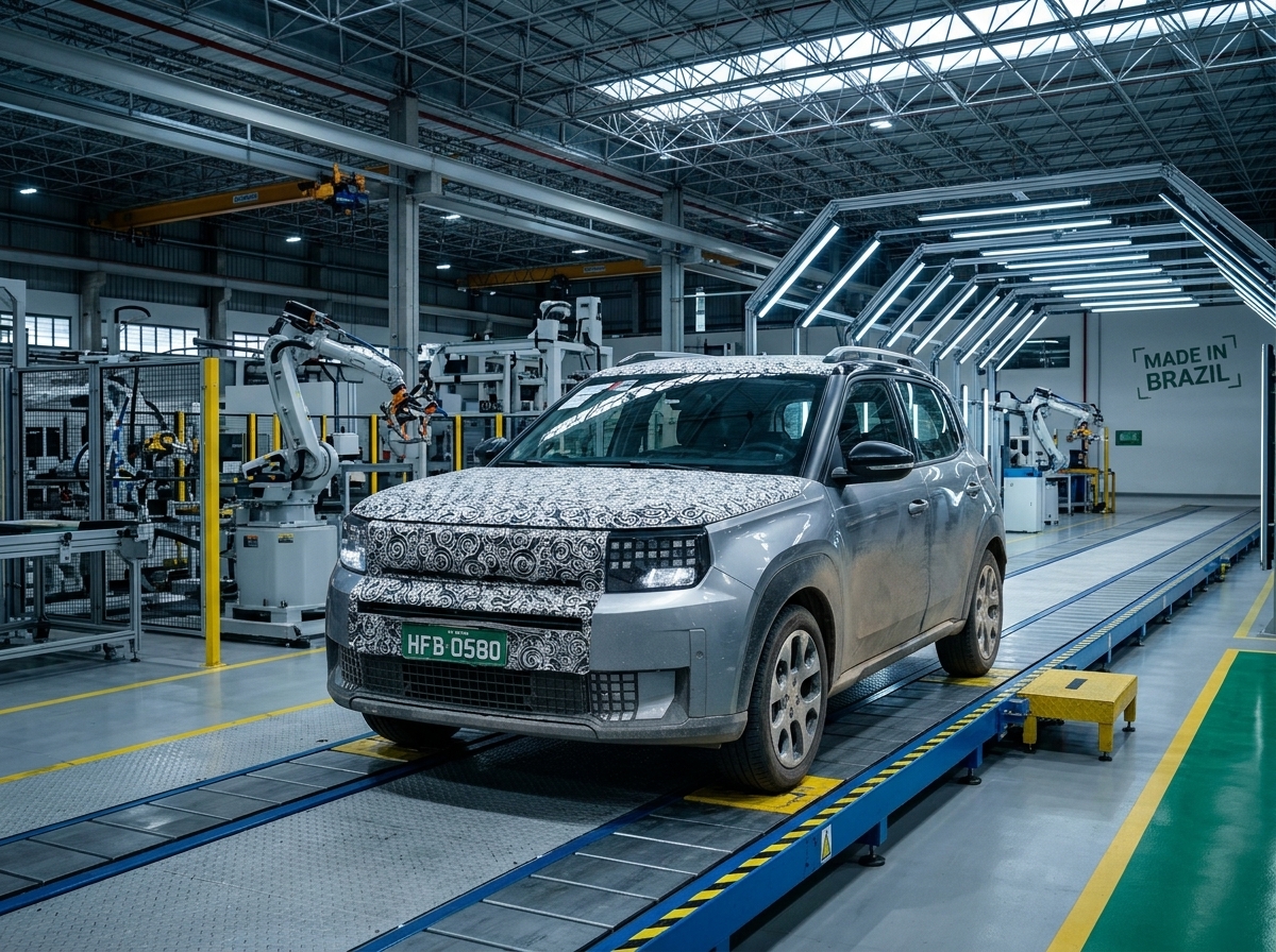 Fiat Argo X já está sendo fabricado e chega ao mercado ainda em 2026
