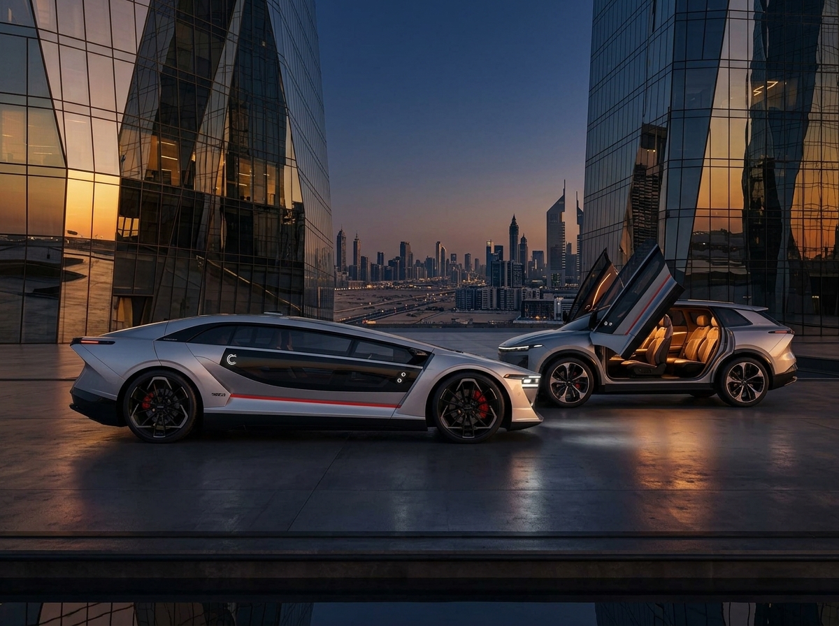 Arábia Saudita lança marca própria com carros elétricos de 1.111 cv e para-brisa de 2,4 metros