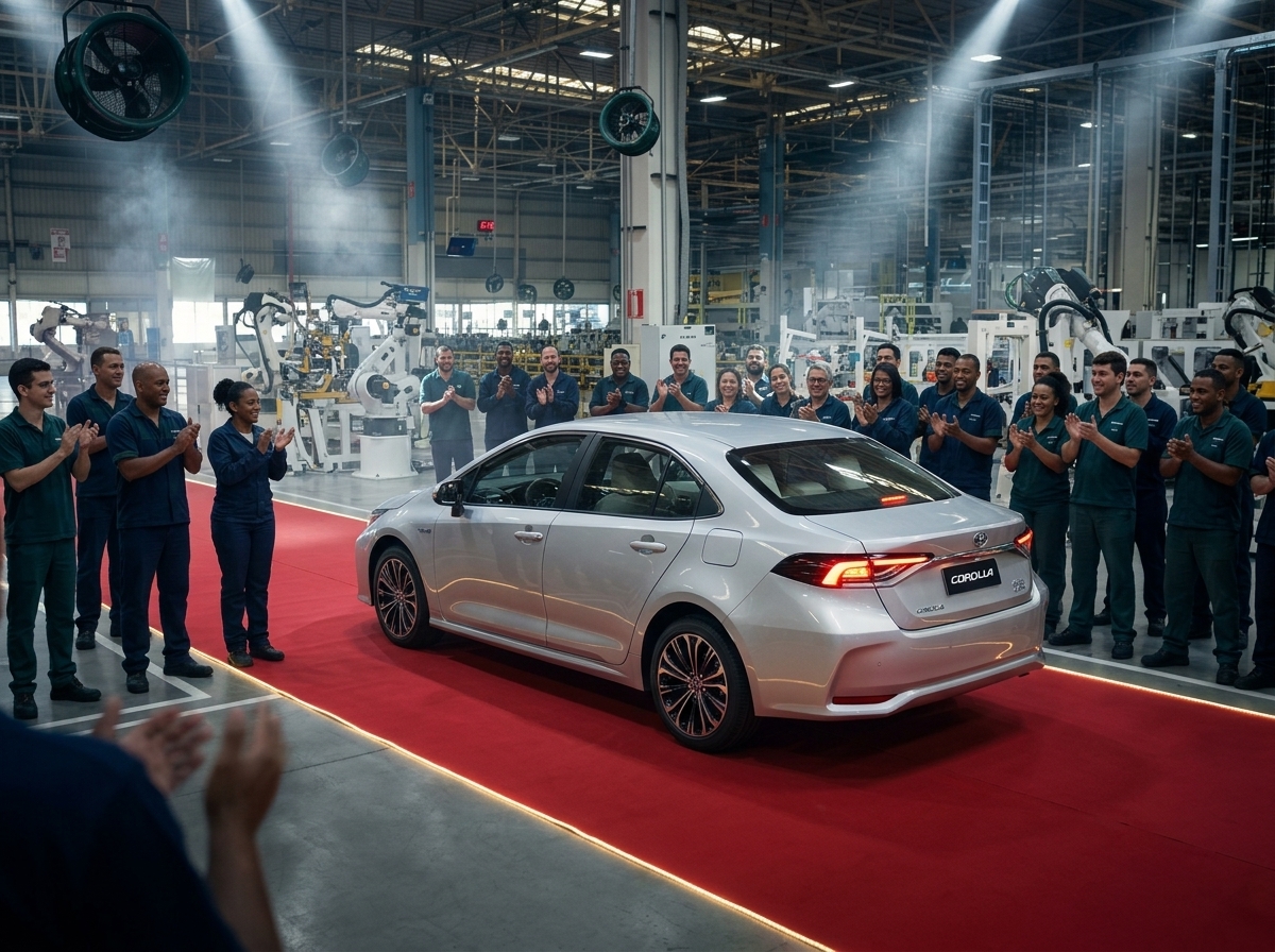 Toyota encerra produção do Corolla em Indaiatuba após 28 anos e celebra despedida com tapete vermelho