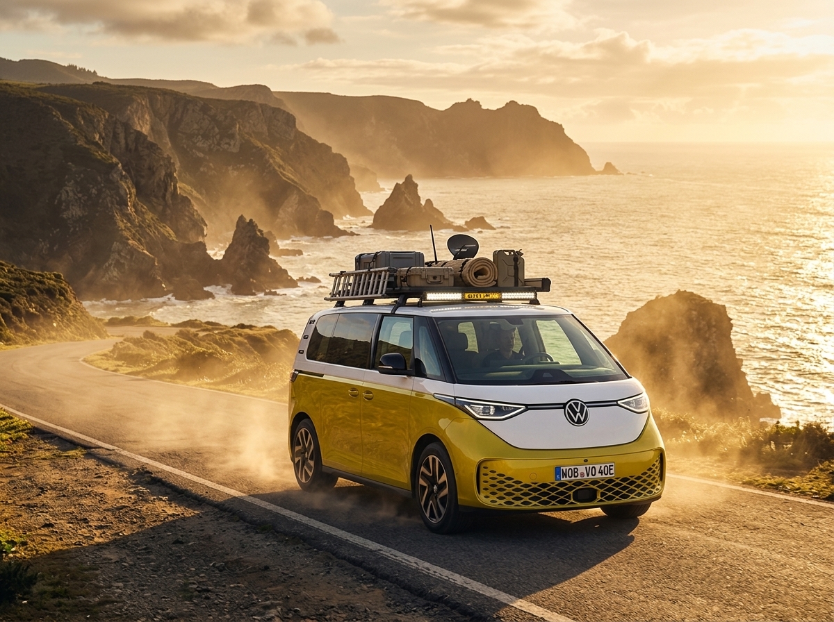 VW ID. Buzz viaja 90 mil km por 78 países e chega ao Brasil em busca de recorde mundial