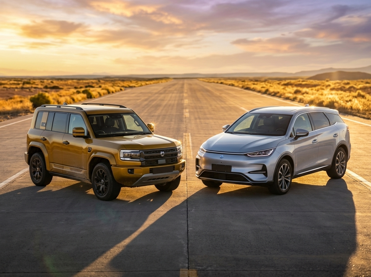 Denza B5 enfrenta Toyota SW4 em comparativo de SUVs grandes