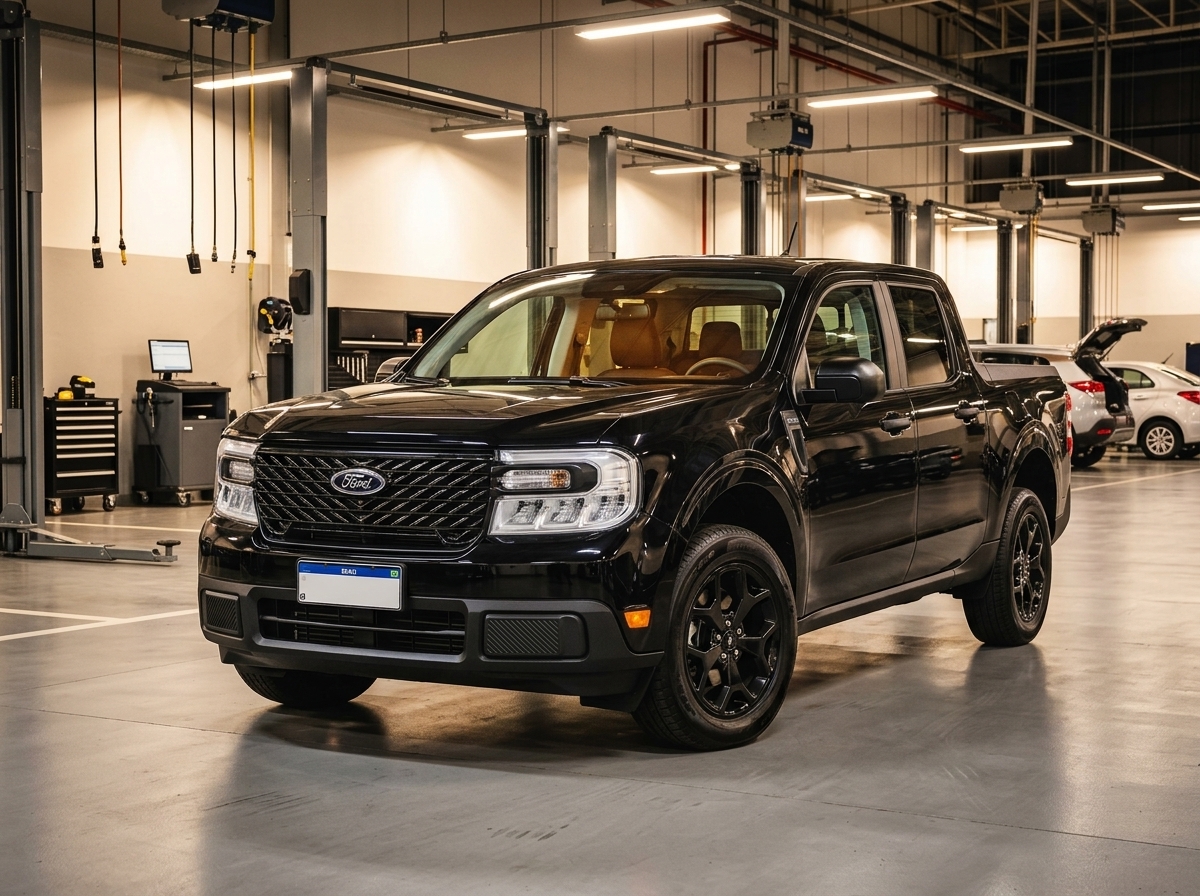 Ford convoca Maverick 2025 por risco de projeção de plásticos do painel em colisão
