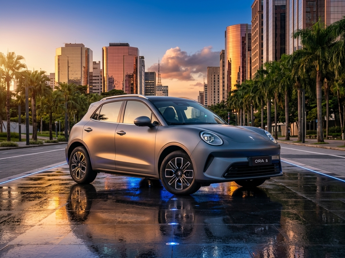 GWM Ora 5 chega ao Brasil por R$ 159 mil para disputar mercado com BYD, GAC e Leapmotor