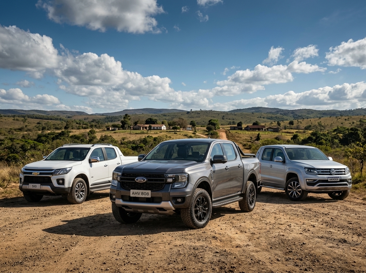 Ranger encosta na Hilux em setembro, mas S10 ainda bloqueia a Ford no mercado de usados