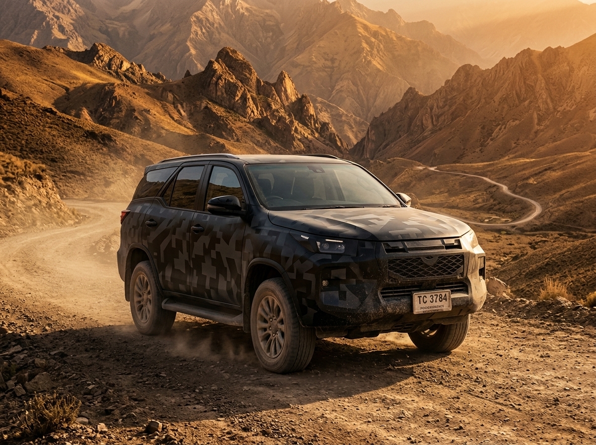 Flagrado: novo Toyota SW4 aparece com visual mais quadrado e chega após a próxima Hilux