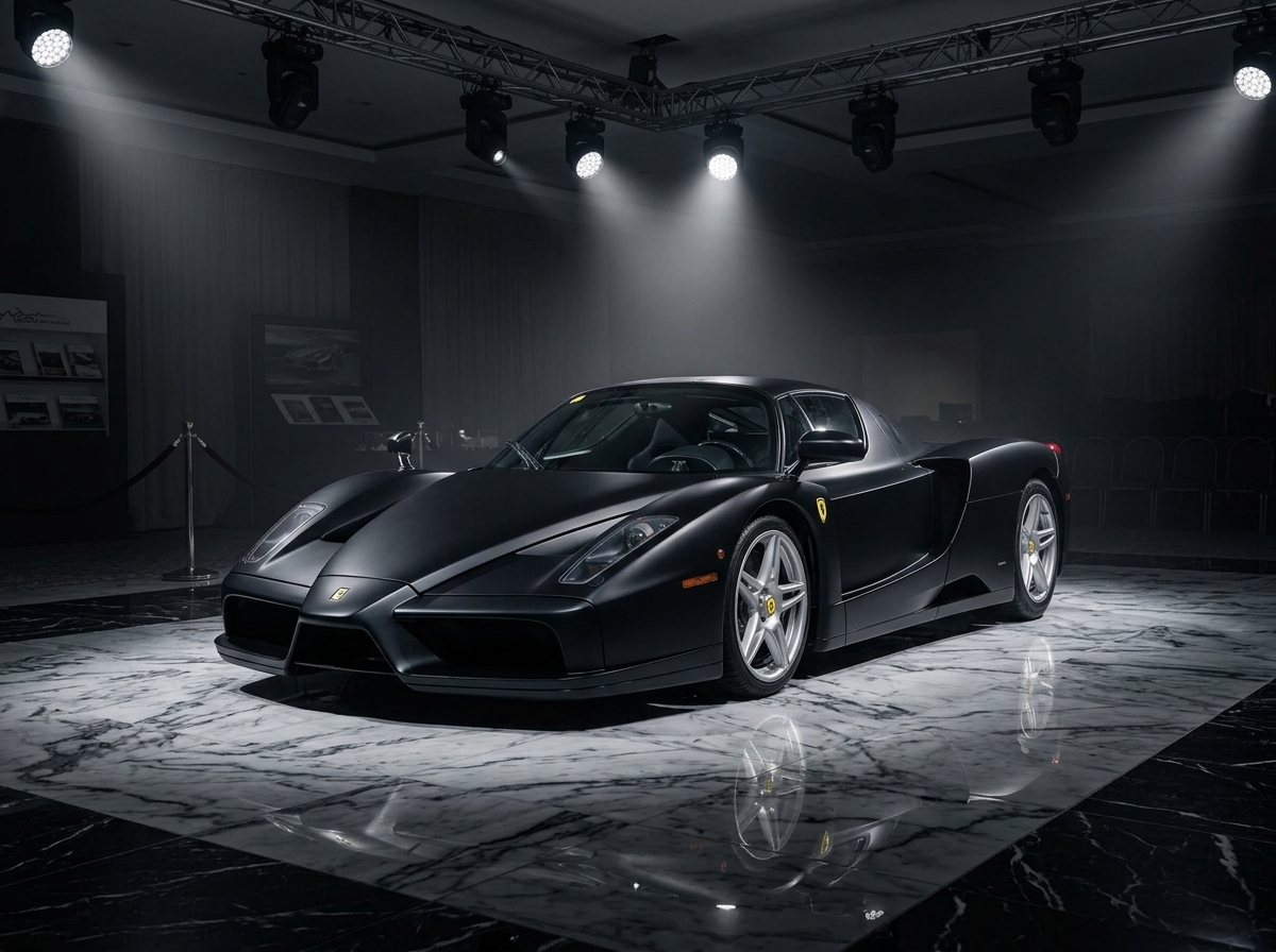 Ferrari Enzo preta fosca única no mundo vai a leilão por mais de US$ 10 milhões