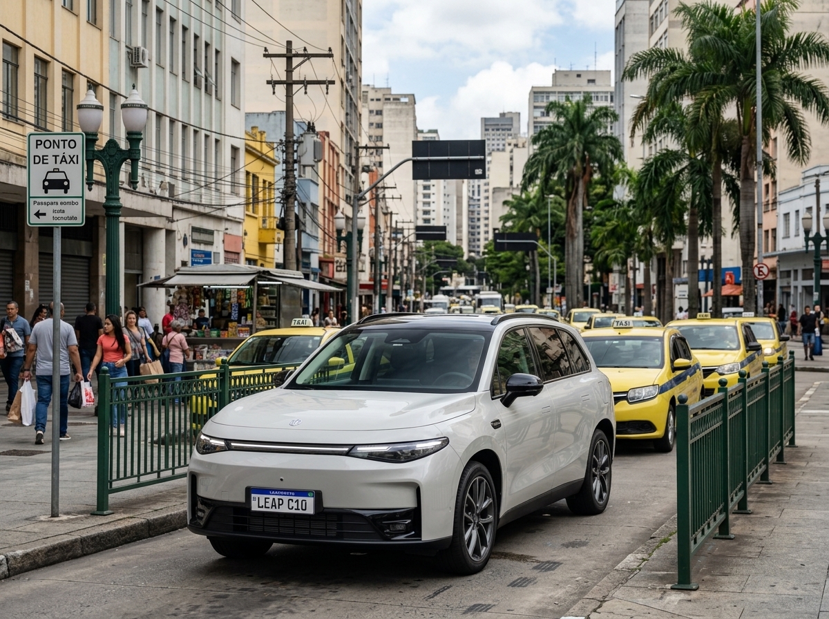 Leapmotor C10 e B10 entram no Move Brasil com preços a partir de R$ 144 mil para taxistas