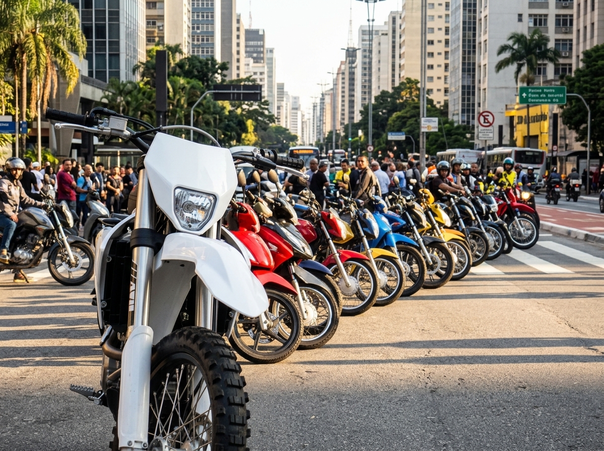 Emplacamentos de motos até 170 cc quase dobram no Paraná após isenção de IPVA