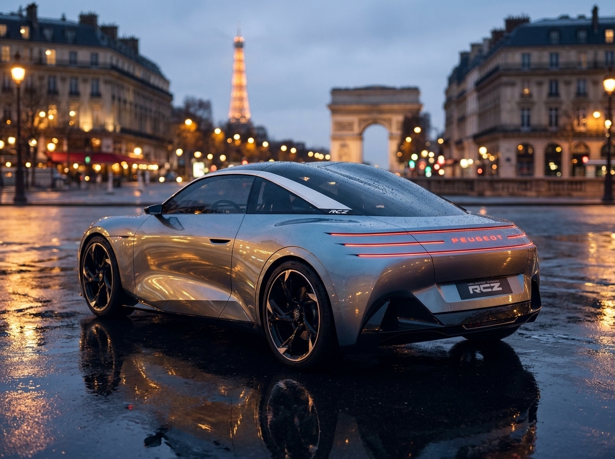 Peugeot ressuscita o cupê RCZ com visual elétrico e teto 'double-bubble' no Salão de Paris