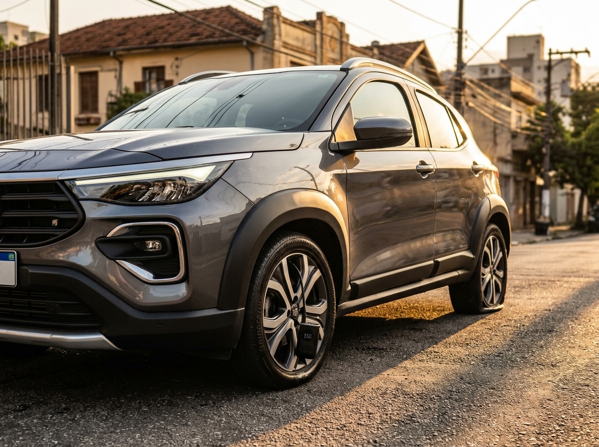 Fiat Pulse fura dois pneus em teste de longa duração e coloca monitor de pressão à prova