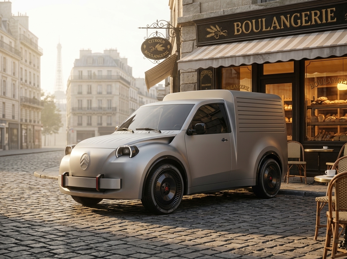 Citroën ressuscita a Fourgonnette: versão furgão do 2CV moderno chega como concept elétrico em Paris
