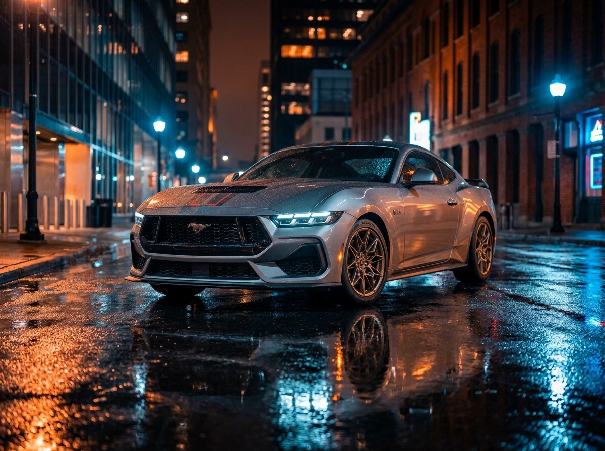 Ford convoca Mustang 2024 a 2026 para recall por falha elétrica que pode apagar faróis e travar motor
