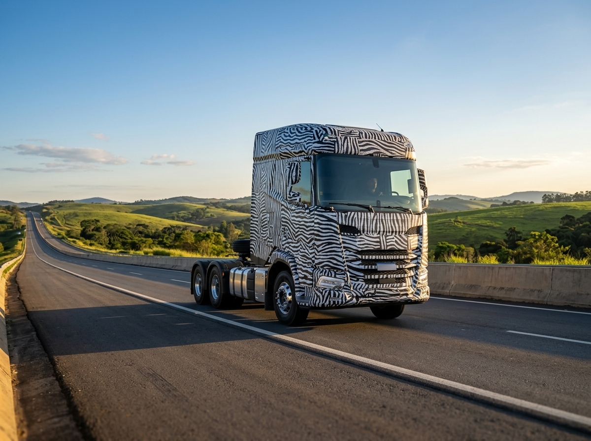 DAF XG é flagrado em testes no Brasil e pode chegar à Fenatran 2026