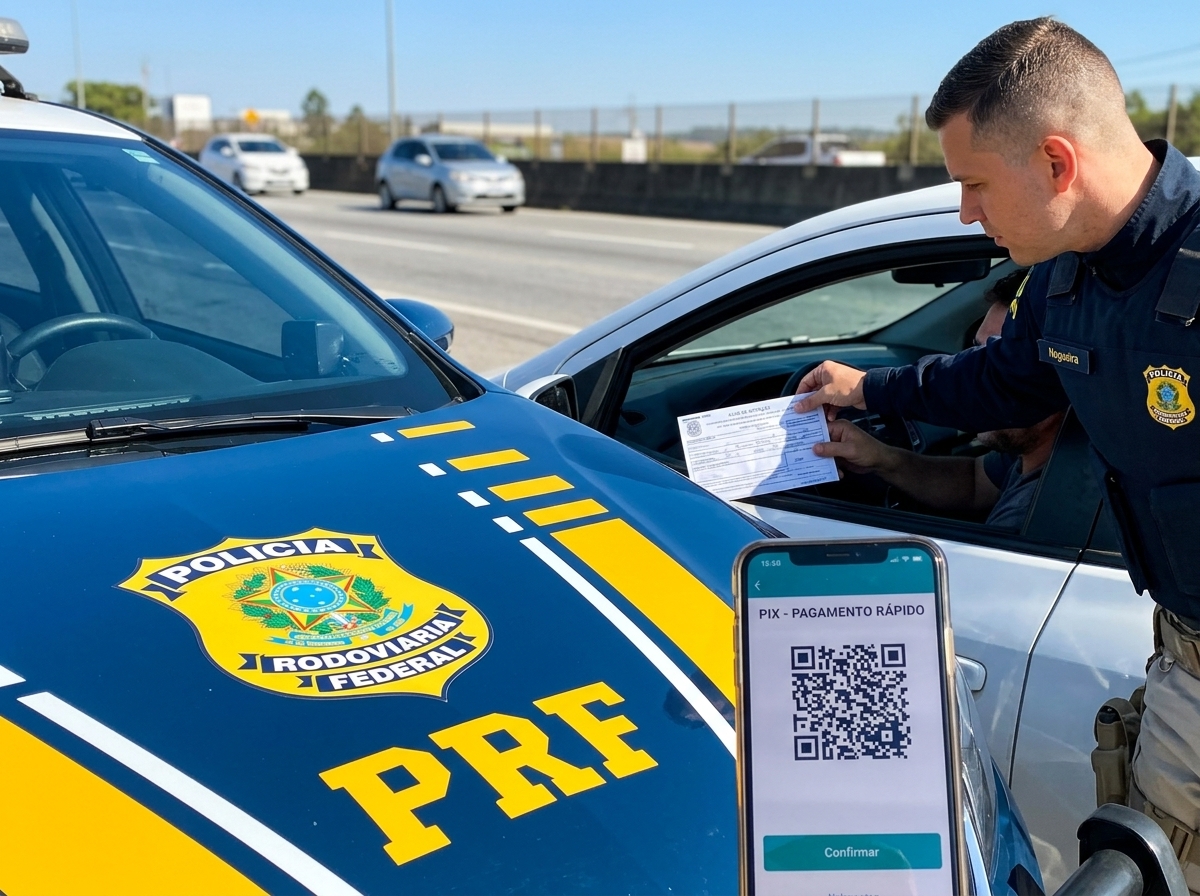 PRF libera consulta de multas sem login e aceita Pix e cartão pelo CPAG