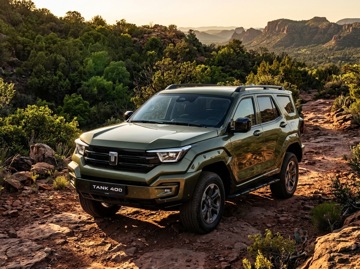 Tank 400 chega ao Brasil por R$ 399 mil com motor híbrido plug-in flex de 408 cv