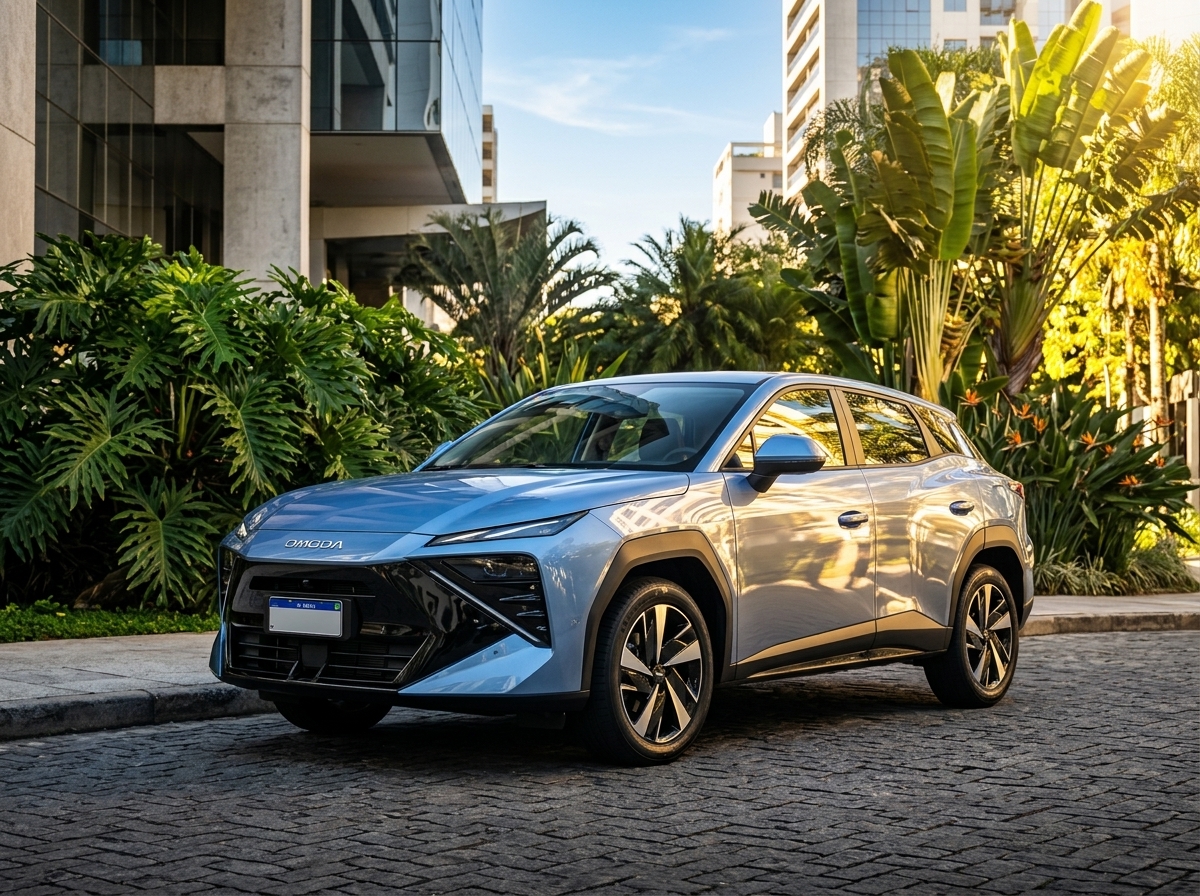 Omoda Jaecoo planeja sete híbridos flex no Brasil até agosto de 2027