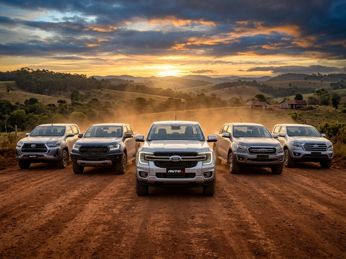 Cinco picapes que superam a Toyota Hilux e custam menos em 2026