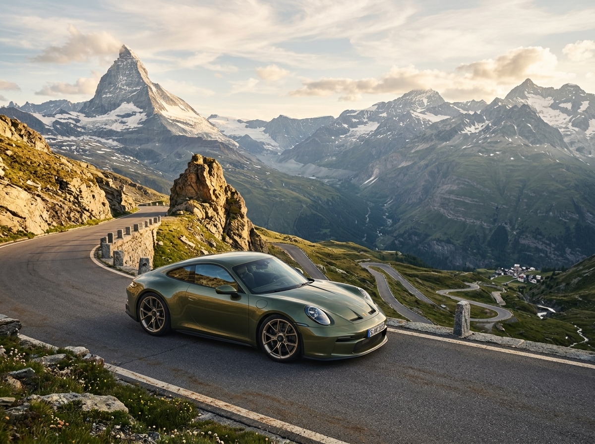 Porsche 911 GT3 Bergsport: edição especial alpina com visual verde do capô à chave