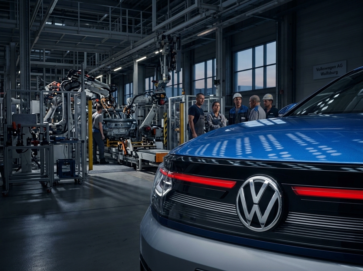 Volkswagen corta projeções para 2026 após baixa contábil de € 6 bilhões e margem de apenas 1,1%