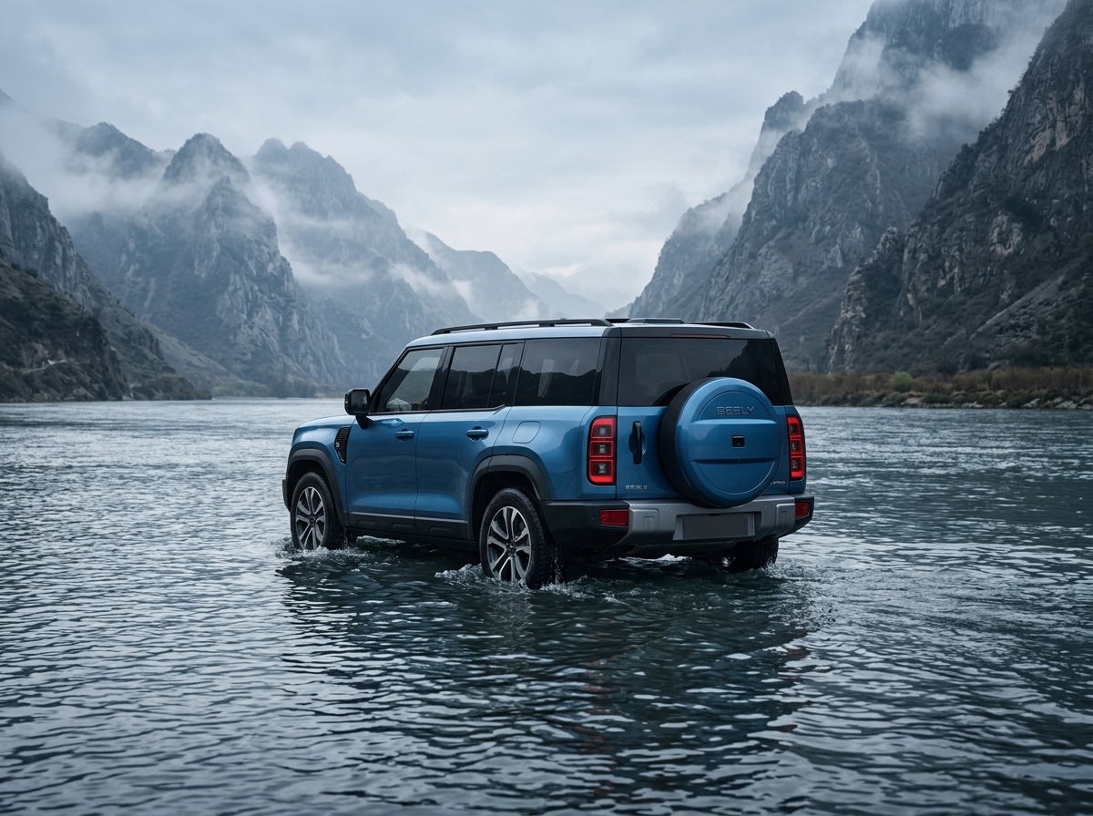 Geely Battleship 700 é apresentado como mais um SUV chinês capaz de flutuar na água