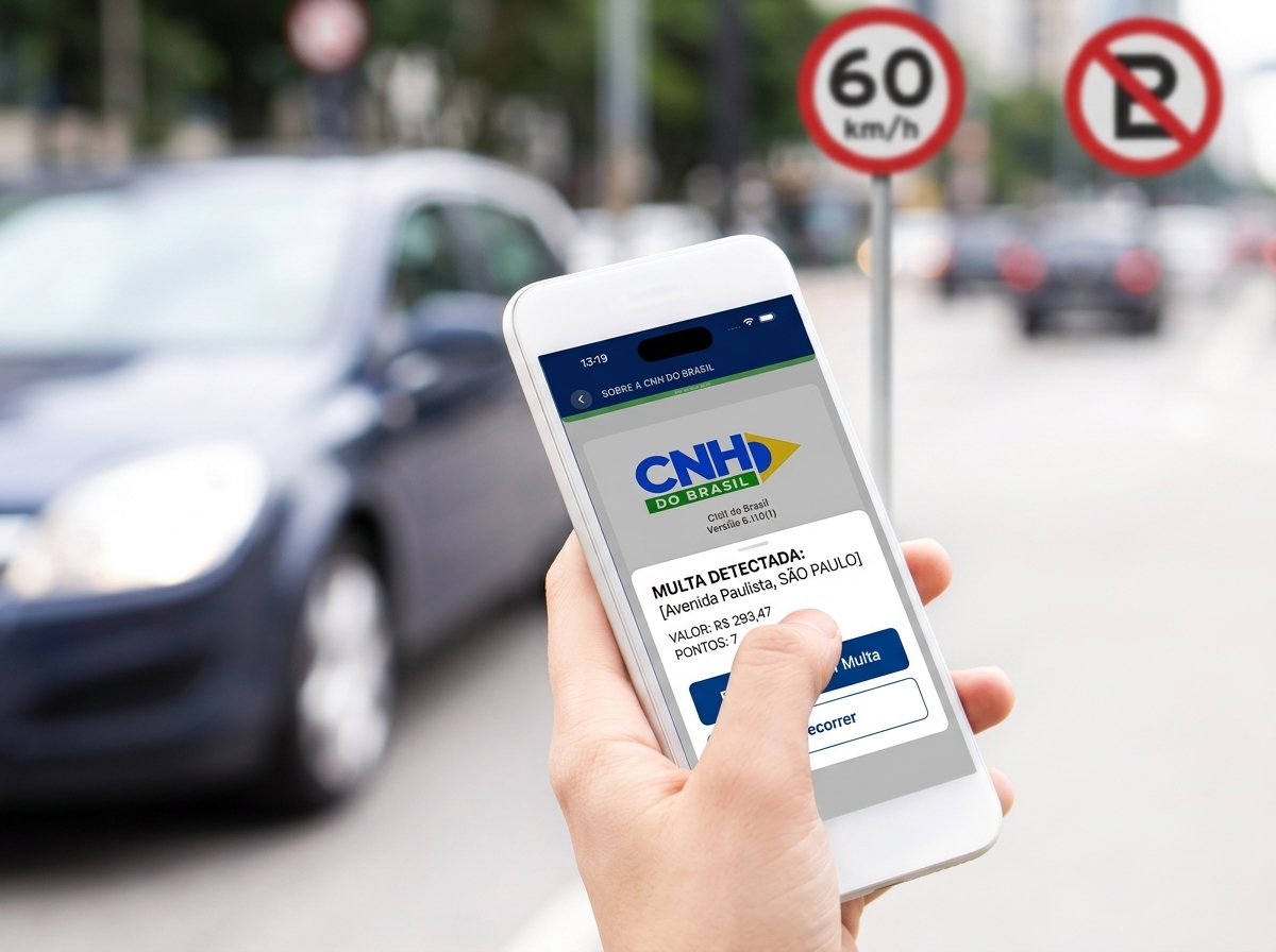Como consultar multas de trânsito vinculadas ao seu CPF pelo aplicativo CNH do Brasil
