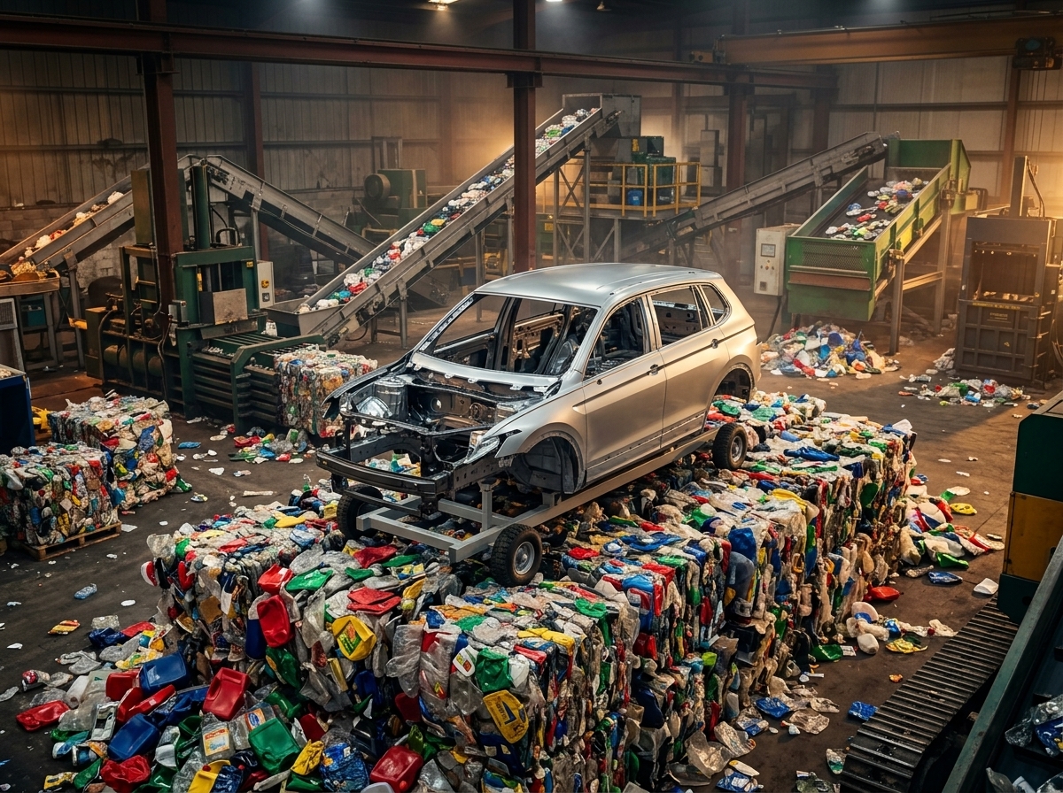 Indústria automotiva brasileira reduz uso de plástico reciclado pelo segundo ano seguido