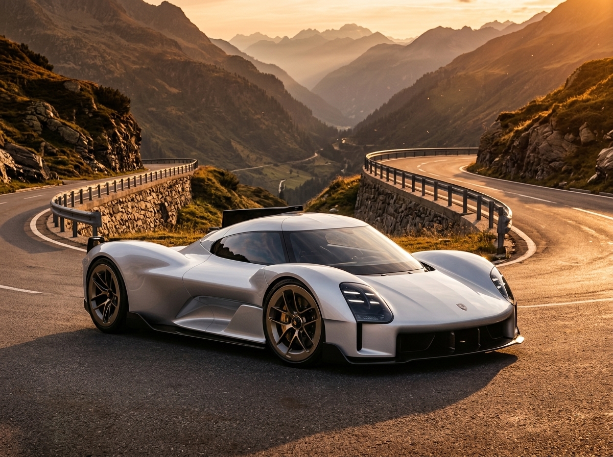 Porsche estuda supercarro inédito com motor flat-8