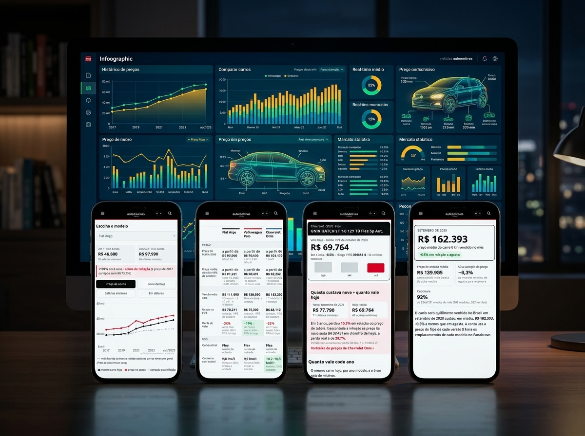 Portal lança 14 ferramentas gratuitas com histórico de preços de carros desde 1994