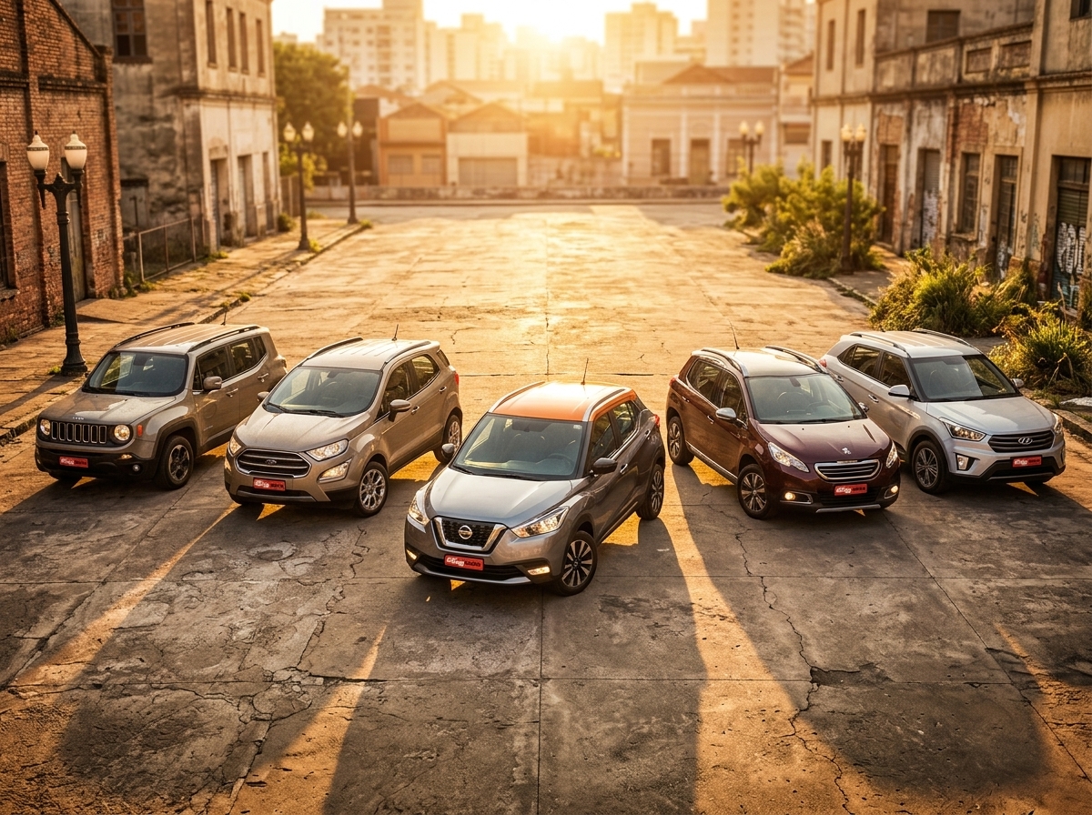 Como estão os preços dos SUVs que disputaram o primeiro comparativo do Nissan Kicks, há 10 anos