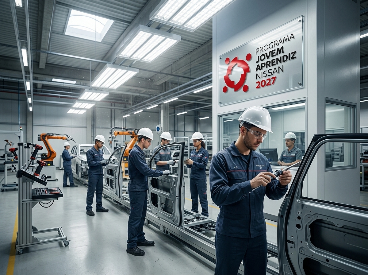 Nissan abre 63 vagas para Jovem Aprendiz 2027 em três cidades