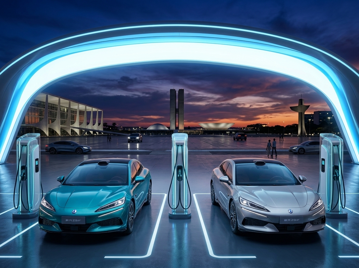 BYD liga primeiro carregador ultrarrápido das Américas em Brasília e promete mil unidades no Brasil até 2027
