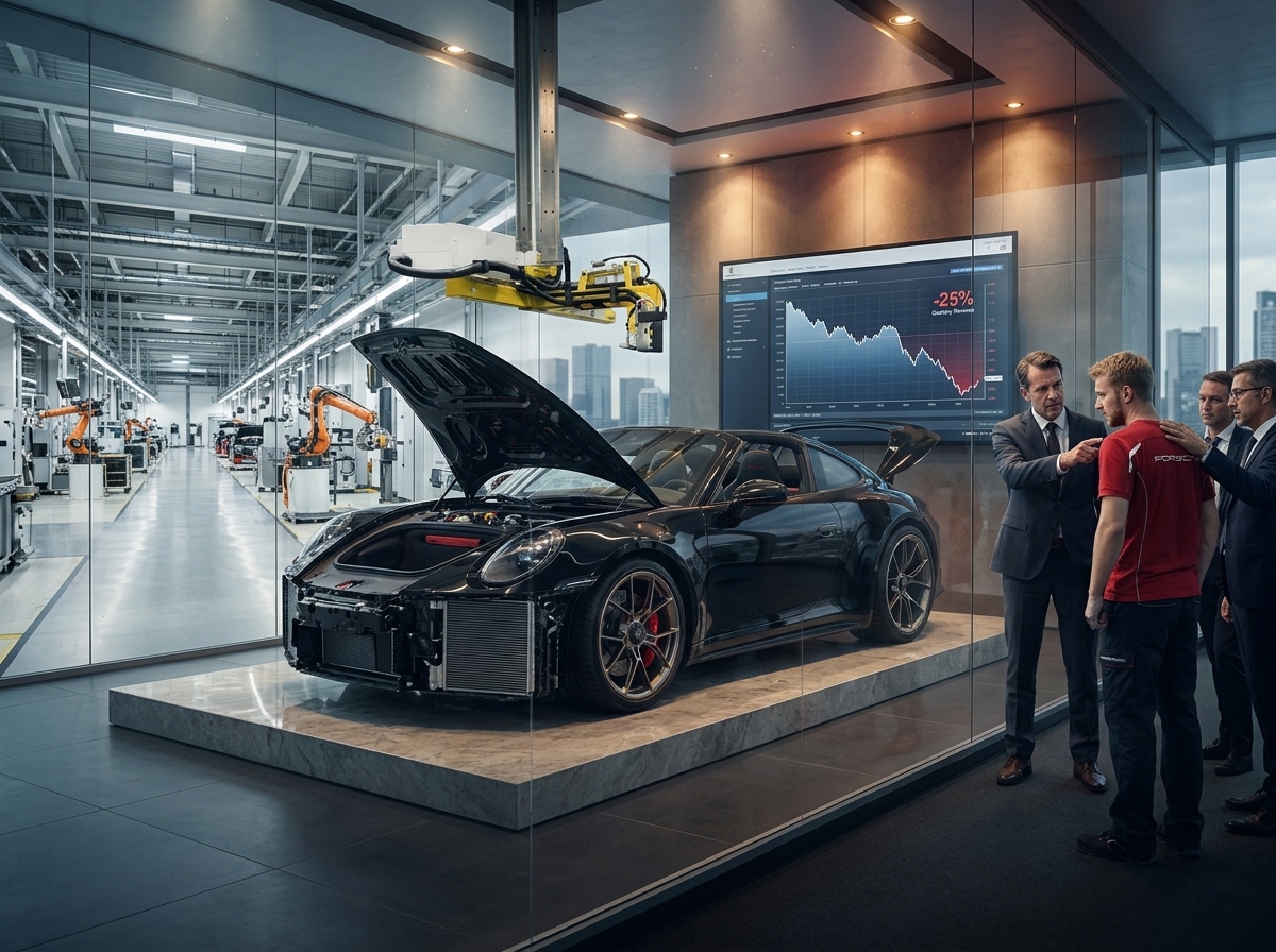 Porsche quer pagar funcionários com ações da empresa em meio a queda drástica de lucro