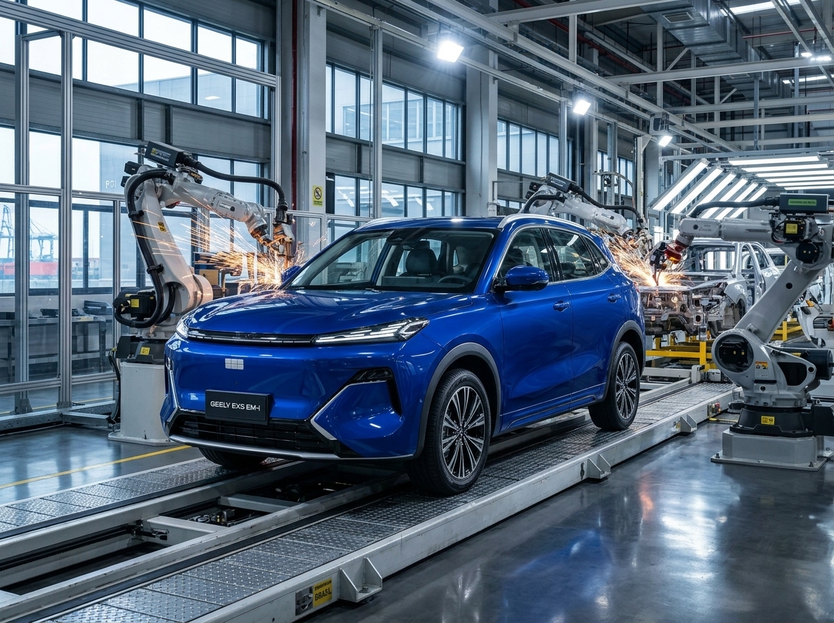 Geely EX5 EM-i começa a ser fabricado no Brasil e é o primeiro carro chinês da marca produzido nas Américas