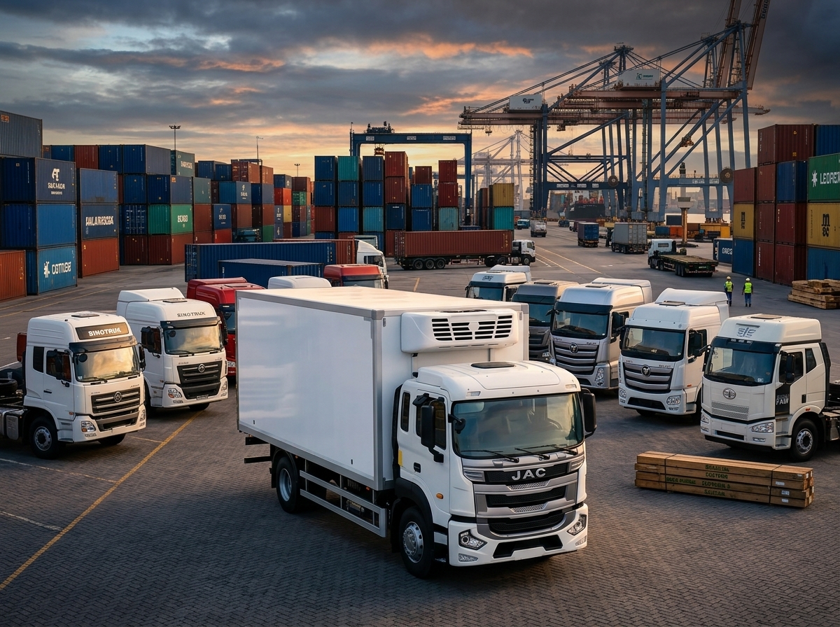 JAC Caminhões inicia distribuição no Brasil com primeiros lotes já desembarcados
