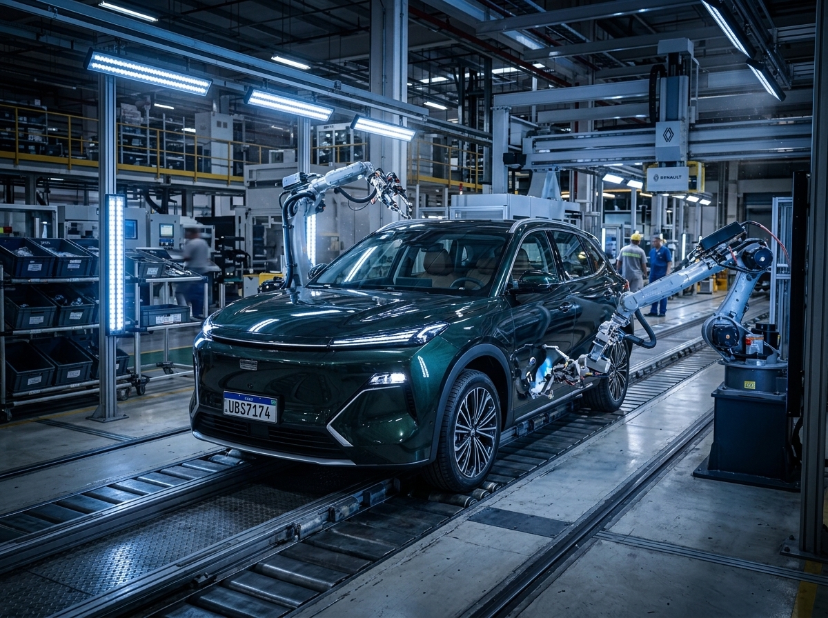 Renault vai fabricar carro eletrificado no Brasil com base da Geely
