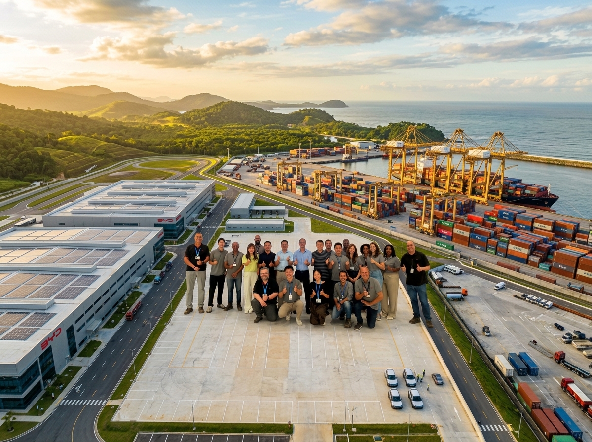 Fábrica da BYD em Camaçari obtém certificação aduaneira da Receita Federal