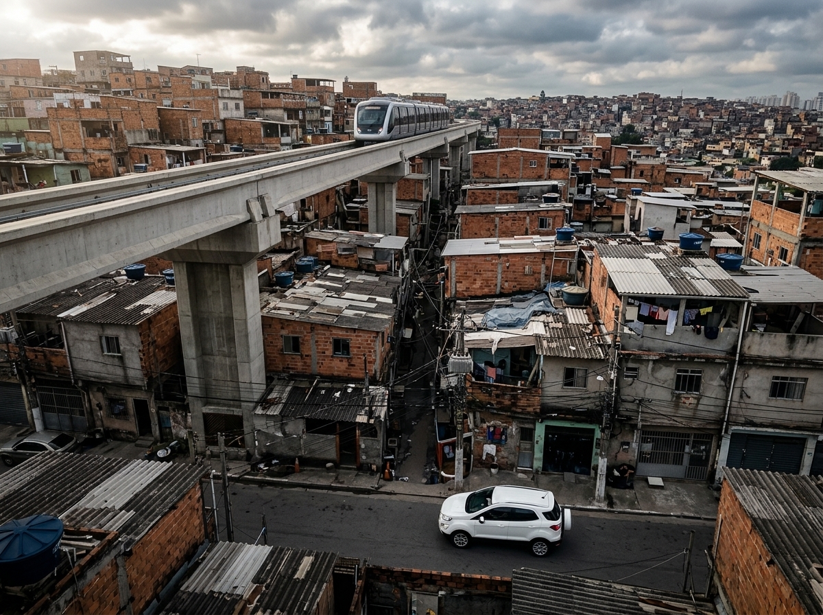 Expansão do monotrilho em SP vai remover moradores da favela mais antiga da cidade