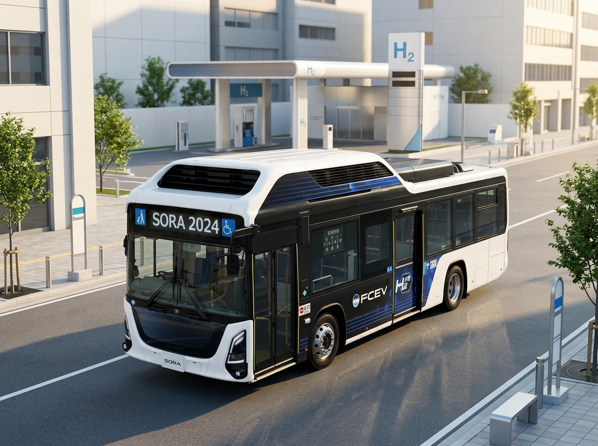 Toyota e Isuzu unem forças para lançar ônibus a hidrogênio com mais de 300 km de autonomia