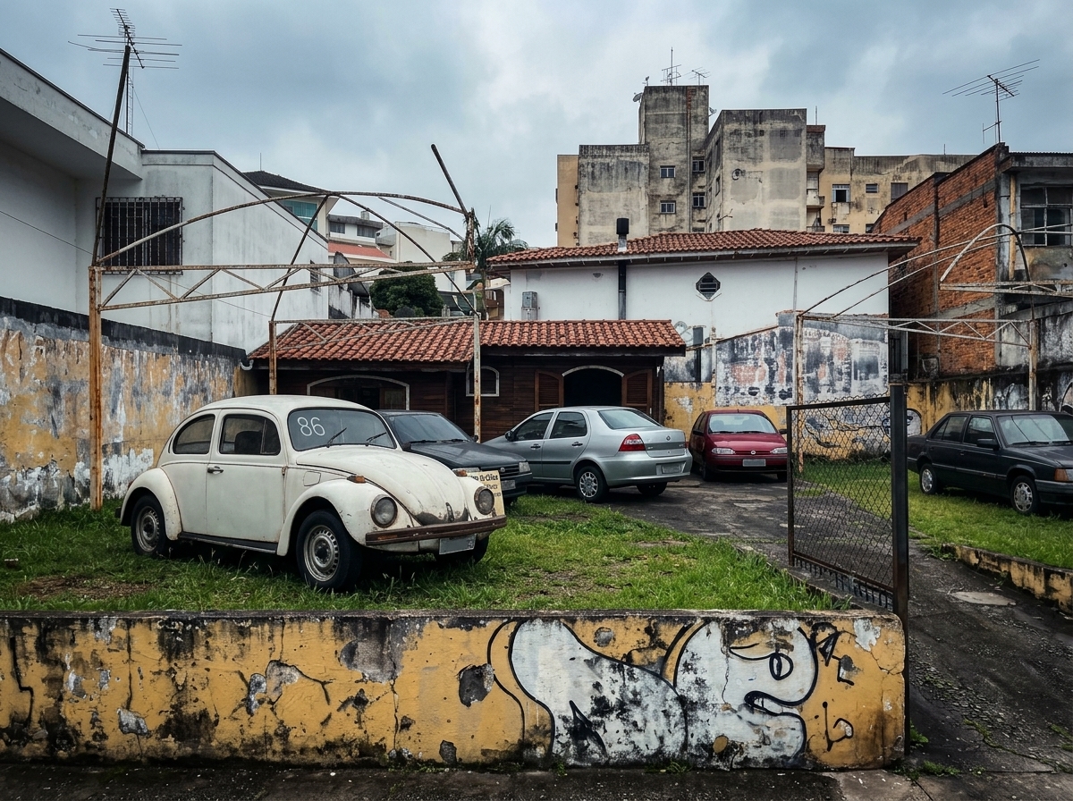 Loja fantasma na Vila Mariana guarda carros antigos há décadas em terreno misterioso