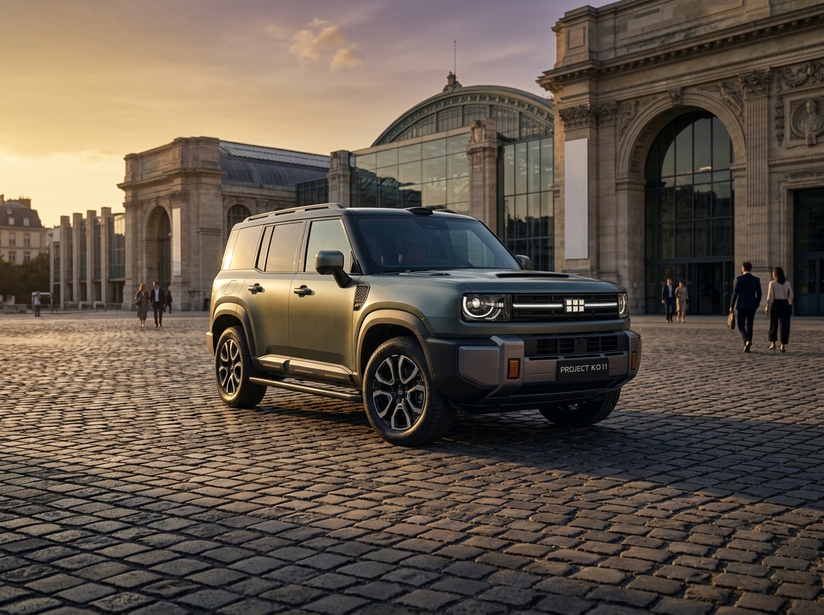 Geely revela o KO11, SUV híbrido plug-in com visual imponente e mira na Europa
