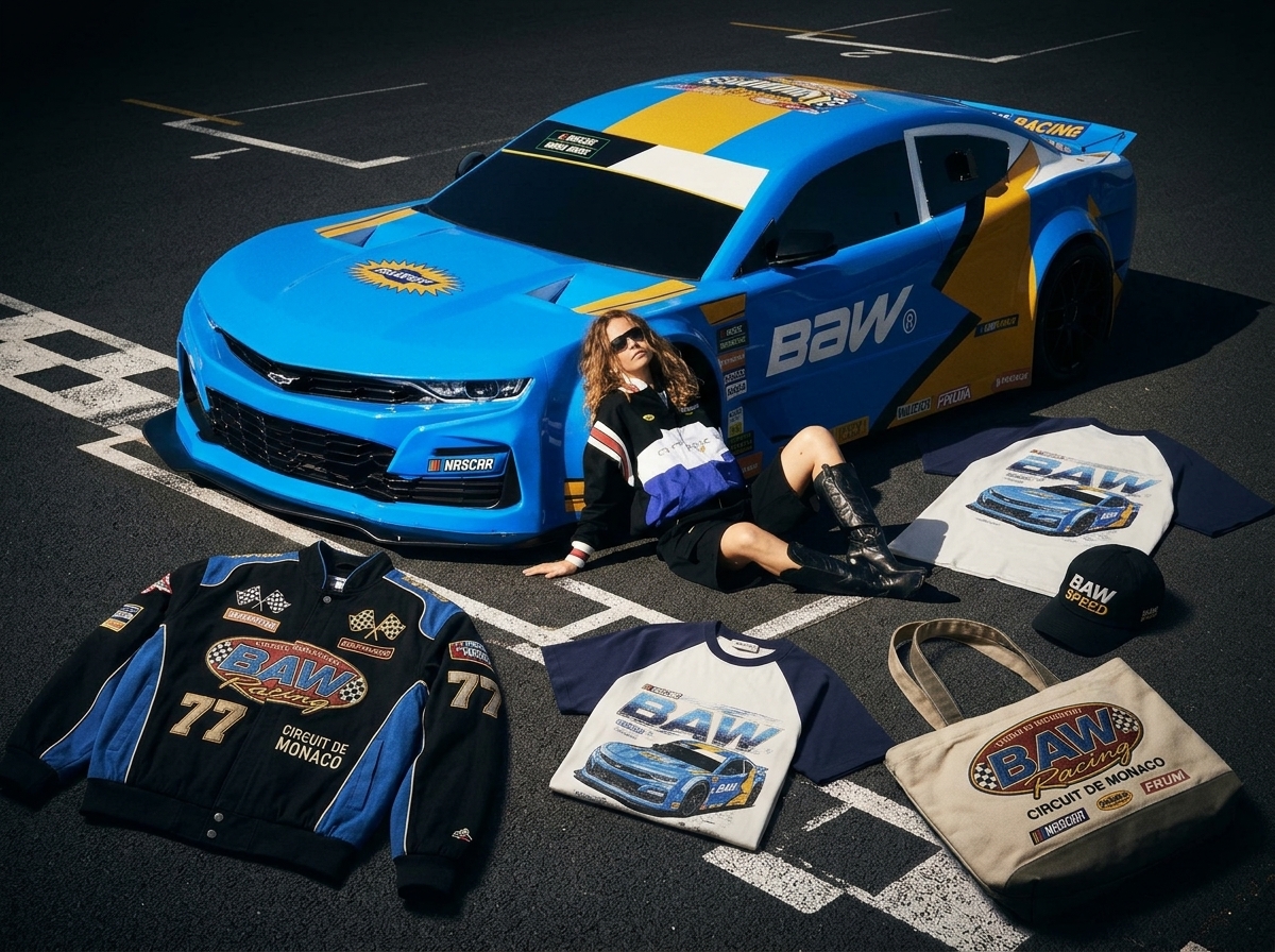 Chevrolet e BAW lançam coleção de moda inspirada no automobilismo com loja itinerante na Stock Car e NASCAR