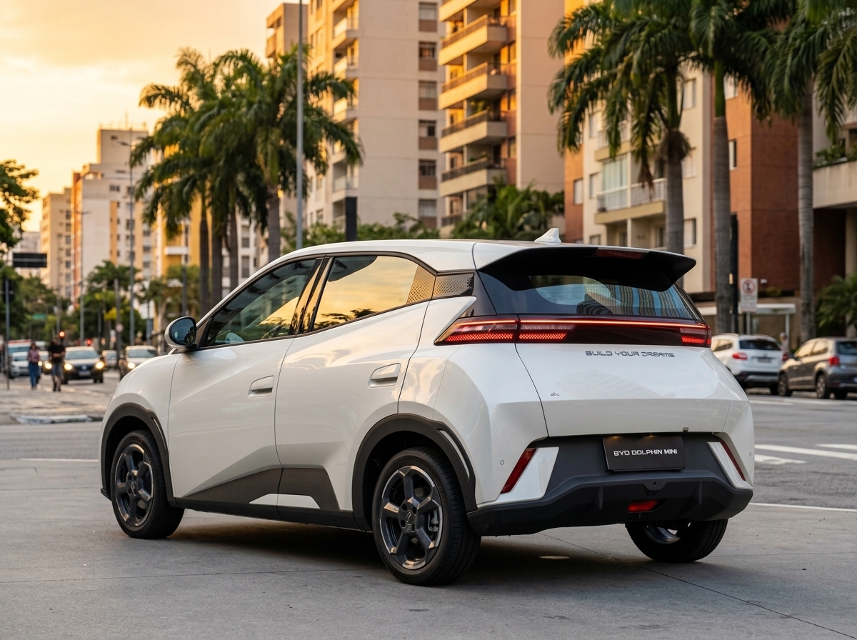 BYD Dolphin Mini chega a 8.299 emplacamentos em agosto e fica a 512 unidades do Fiat Argo