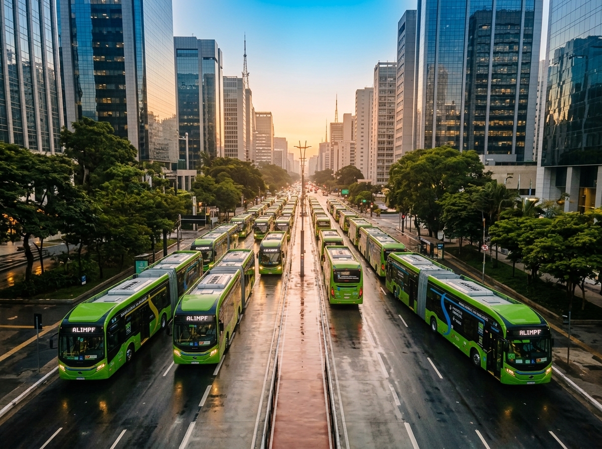 São Paulo chega a 1.759 ônibus elétricos e abandona o diesel na frota urbana