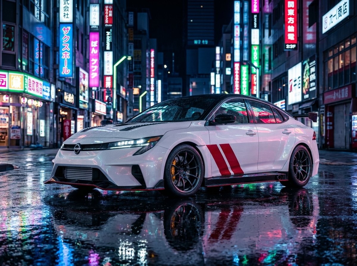 Nissan transforma o Sentra em esportivo de 300 cv com peças do GT-R