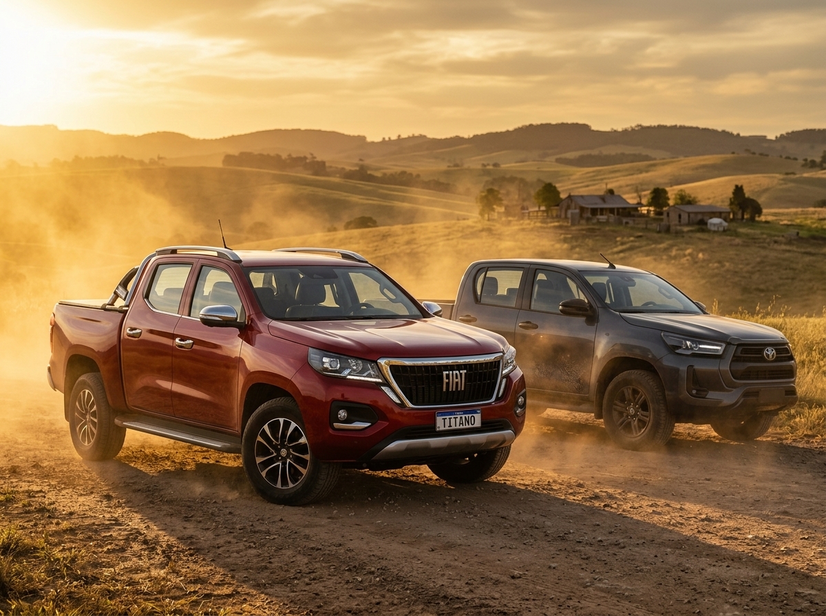Fiat Titano Ranch 2026 custa apenas R$ 4.590 a mais que a Ford Ranger XLS 2.0 2027