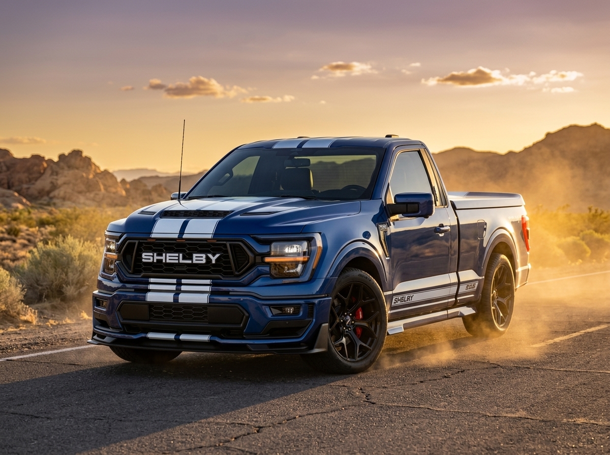 Shelby transforma a F-150 2026 em picape de 821 cv com compressor mecânico