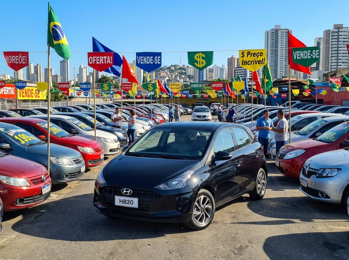 HB20 fica a apenas 1.211 unidades do Onix no mercado de usados em setembro