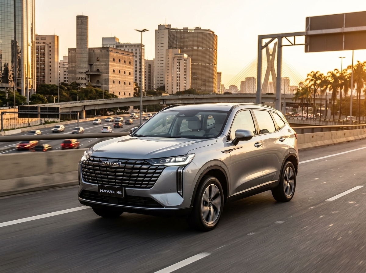 Haval H6 supera Dolphin, Tiggo 7 e Compass em outubro e bate na porta do top 10