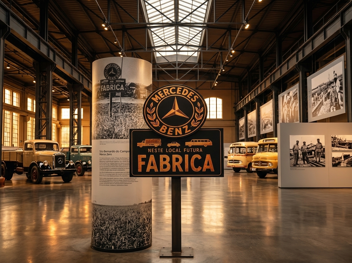 Mercedes-Benz abre museu permanente na fábrica de São Bernardo do Campo para celebrar 70 anos no Brasil